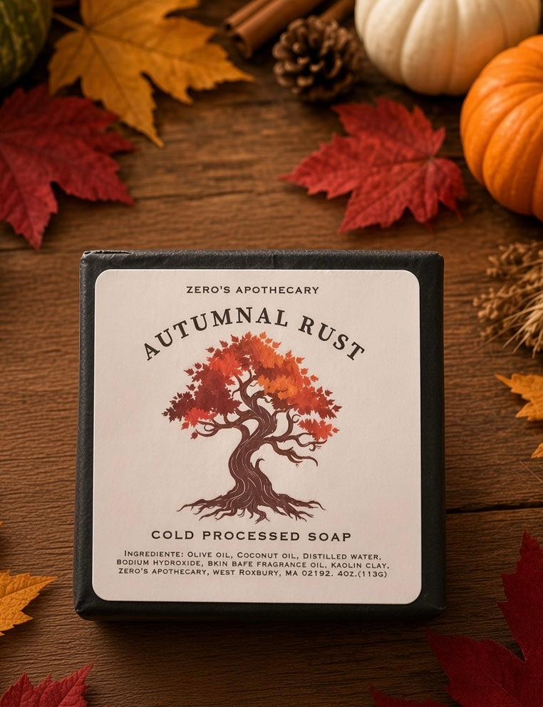 Autumnal Rust Cold Processed Soap