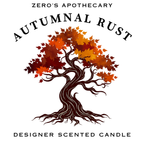 Autumnal Rust Designer Scented Candle